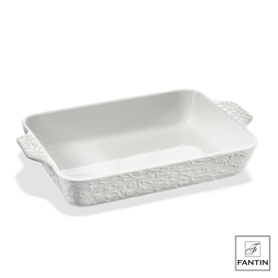 Fantin Argenti - Pirofila grande in porcellana Rose