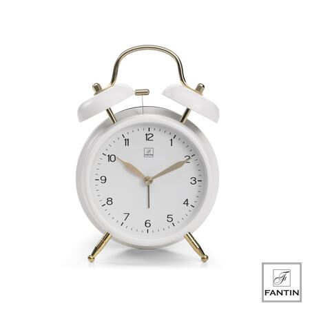 Fantin Argenti - Sveglia in metallo bianca
