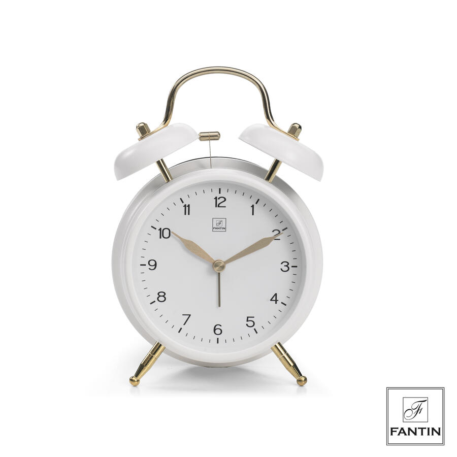 Fantin Argenti - Sveglia in metallo bianca