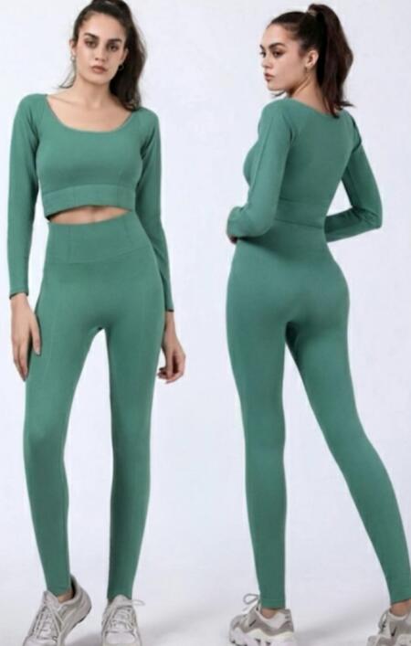 Coordinato tuta fitness in lycra vari colori dalla taglia SM alla L-XL