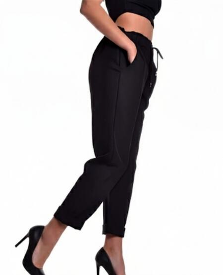 Pantalone con laccetto e piega modello classico sportivo vari colori