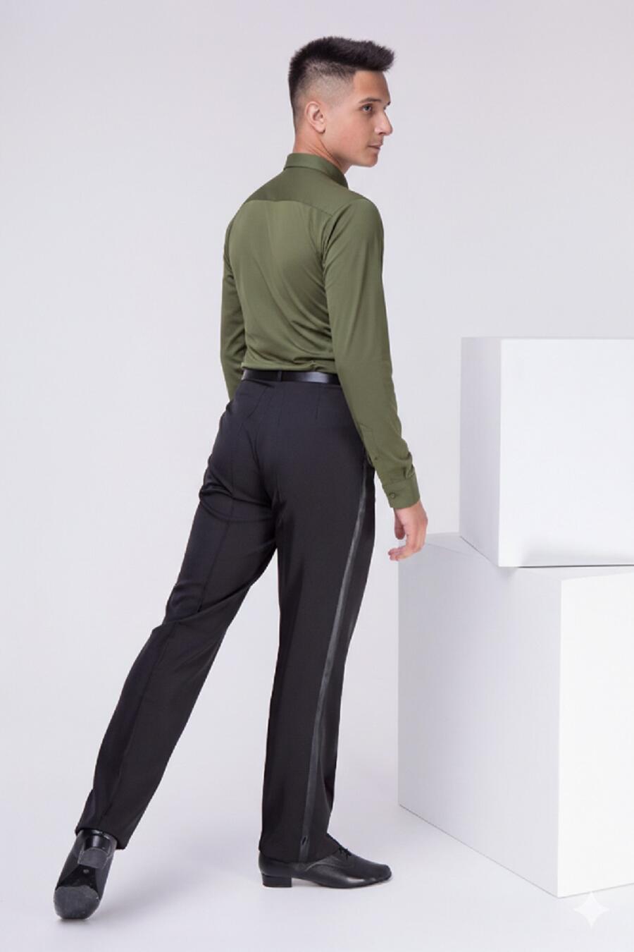 9-0017 Camicia verde militare in Lycra tecnica bielastica vestibilità slim