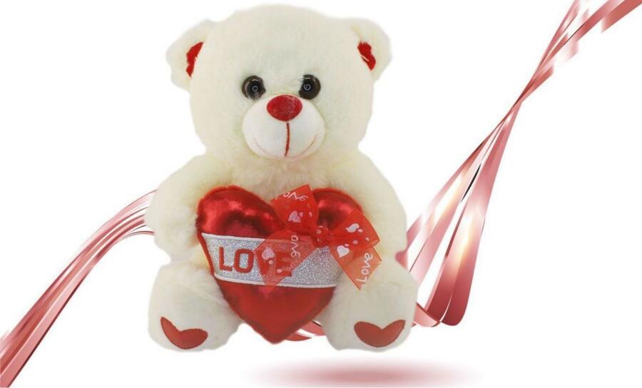PELUCHE CON CUORE LOVE YOU 22 cm