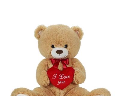 PELUCHE SAN VALENTINO CON CUORE 80 cm