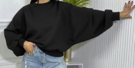 Maglia manica larga pipistrello vari colori taglia unica