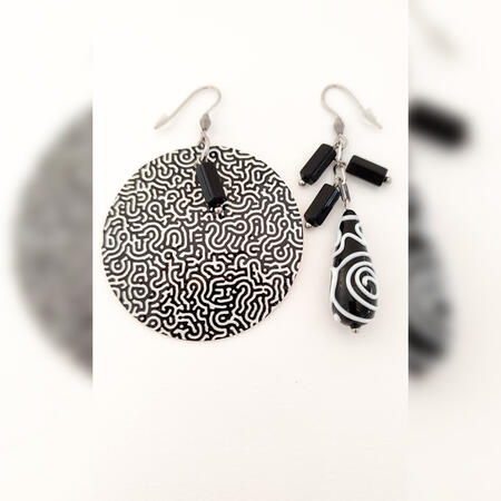 Orecchini Asimmetrici #369