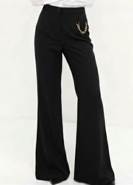 Pantalone in poliestere con catenina vari colori taglia dalla S alla XXL