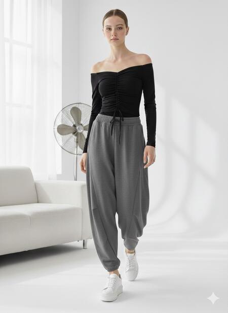 Pantatuta ballon felpato vari colori taglia unica