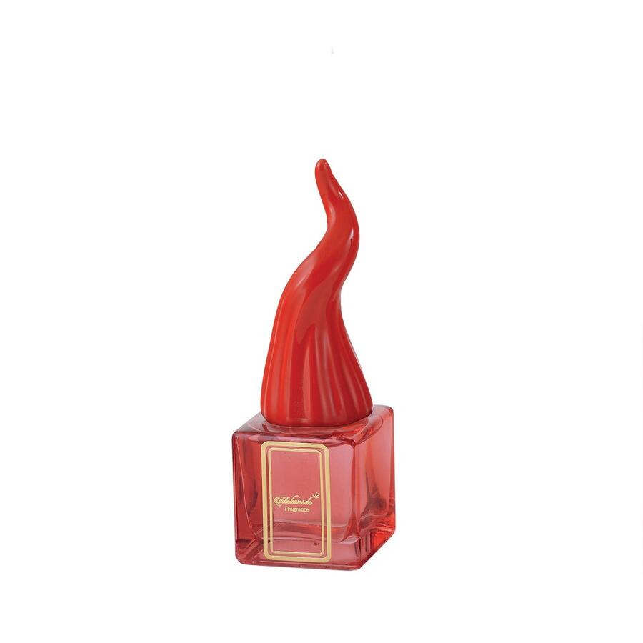 Melaverde - Profumatore quadrato con tappo corno rosso 100 ml