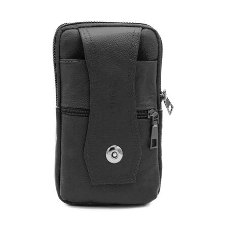 Borsa a tracolla in pelle 100% CLIP NERA
