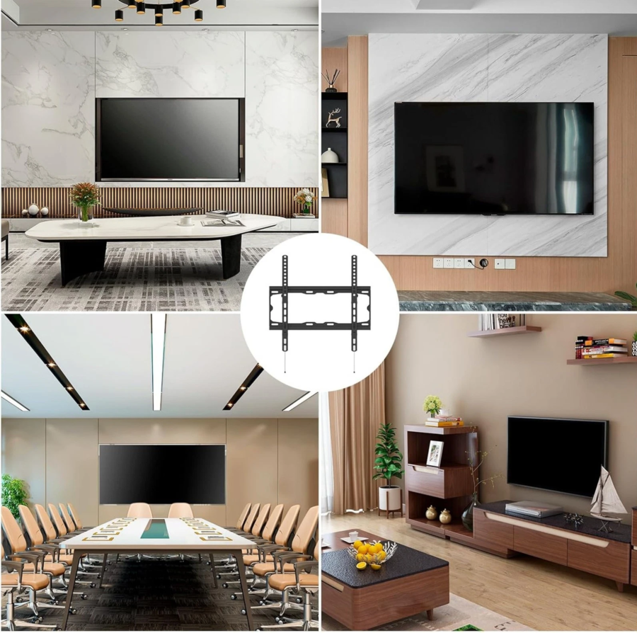 Staffa Tv A Muro Braccio DA 40 Pollici A 85 Pollici Fissa Supporto Vesa