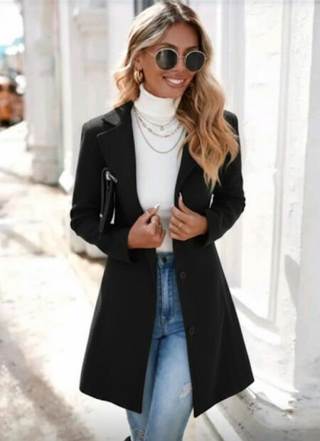 Cappotto corto foderato 2 bottoni vari colori taglia dalla S alla XXL