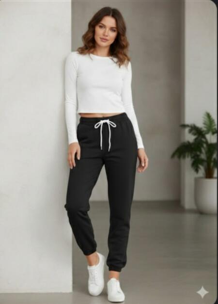 Pantatuta cotone non felpato con elastico vari colori taglia unica