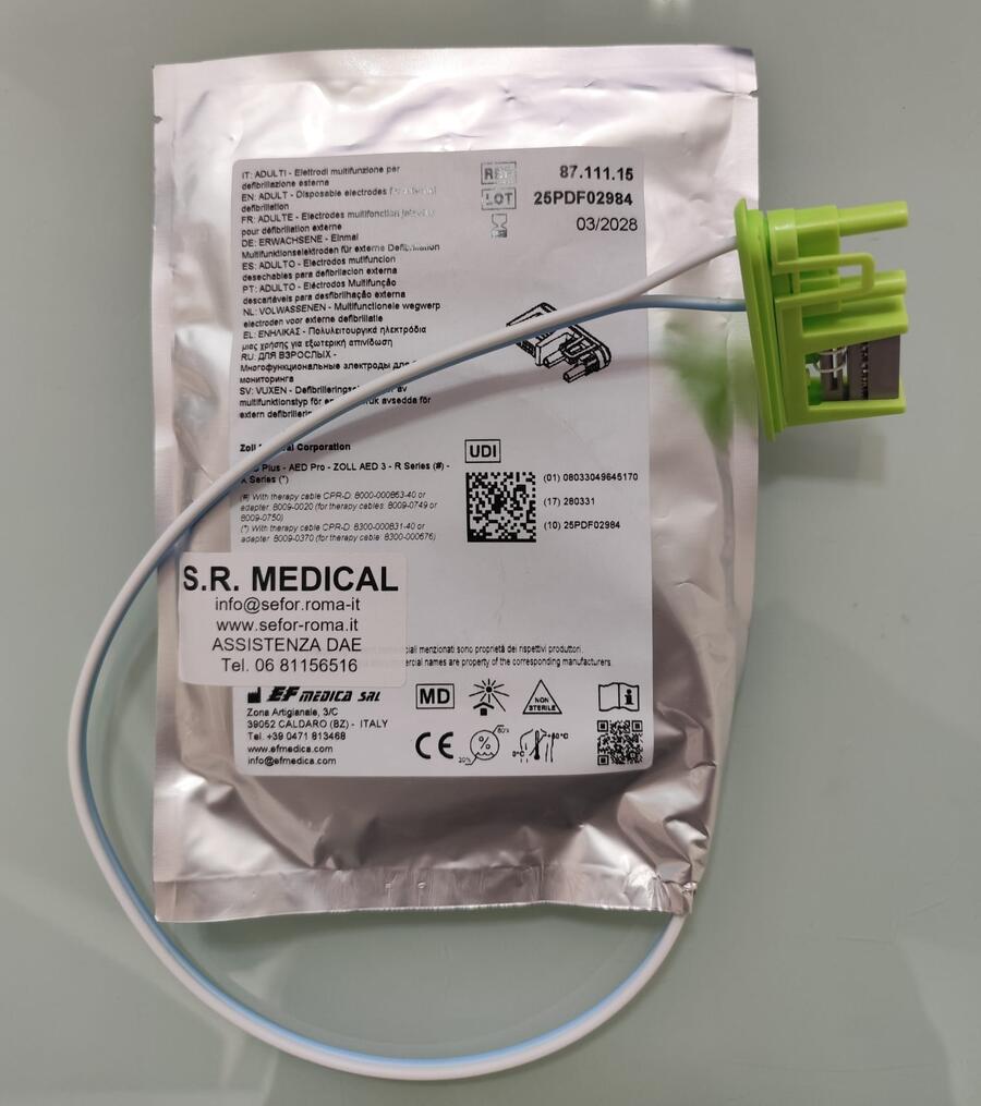 Elettrodi adulti COMPATIBILI per defibrillatori ZOLL