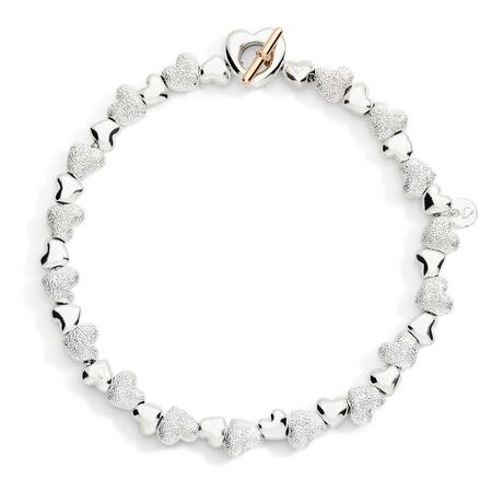 DoDo Bracciale CUORE EFFETTO DIAMANTATO