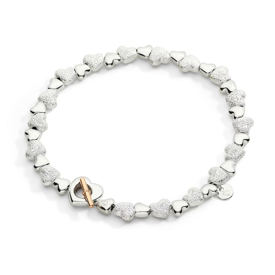 DoDo Bracciale CUORE EFFETTO DIAMANTATO