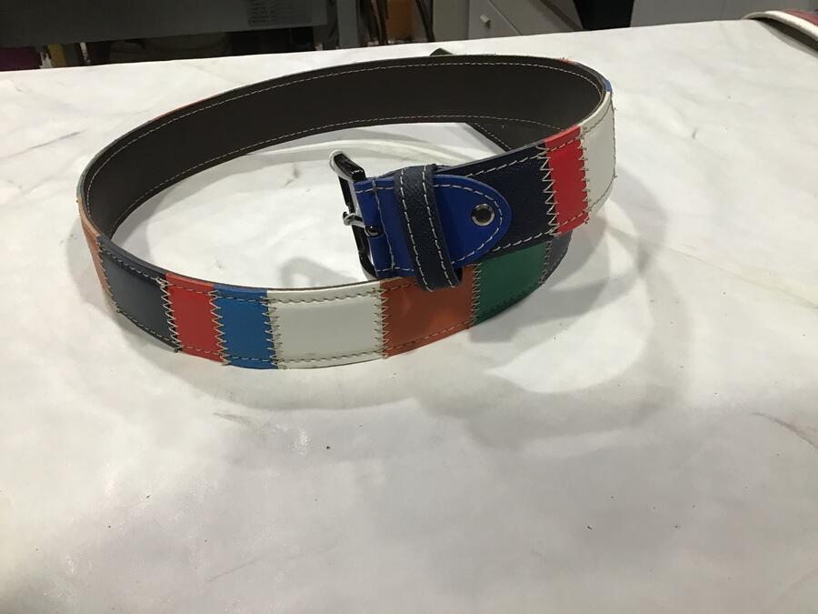 Cintura pelle Multicolor