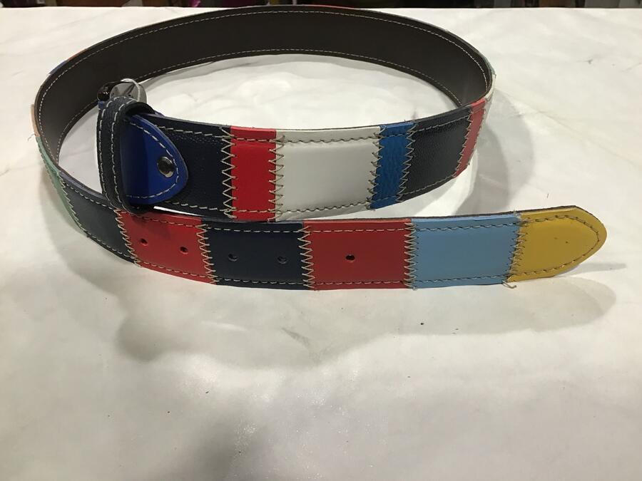 Cintura pelle Multicolor