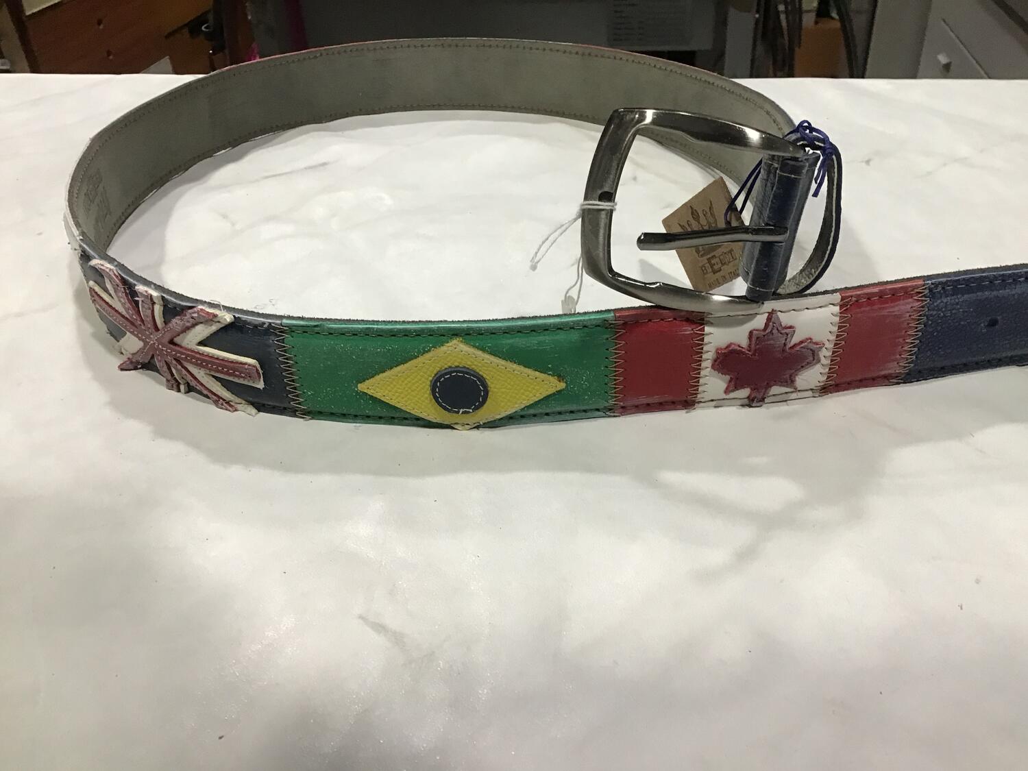 Cinture pelle Bandiere 