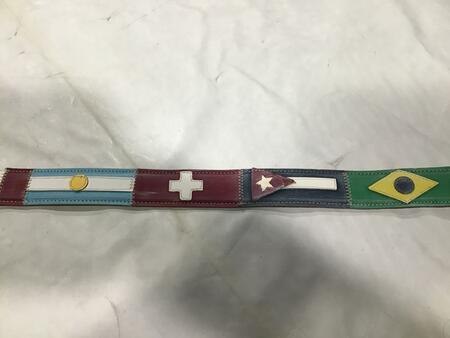 Cintura pelle Bandiera 2