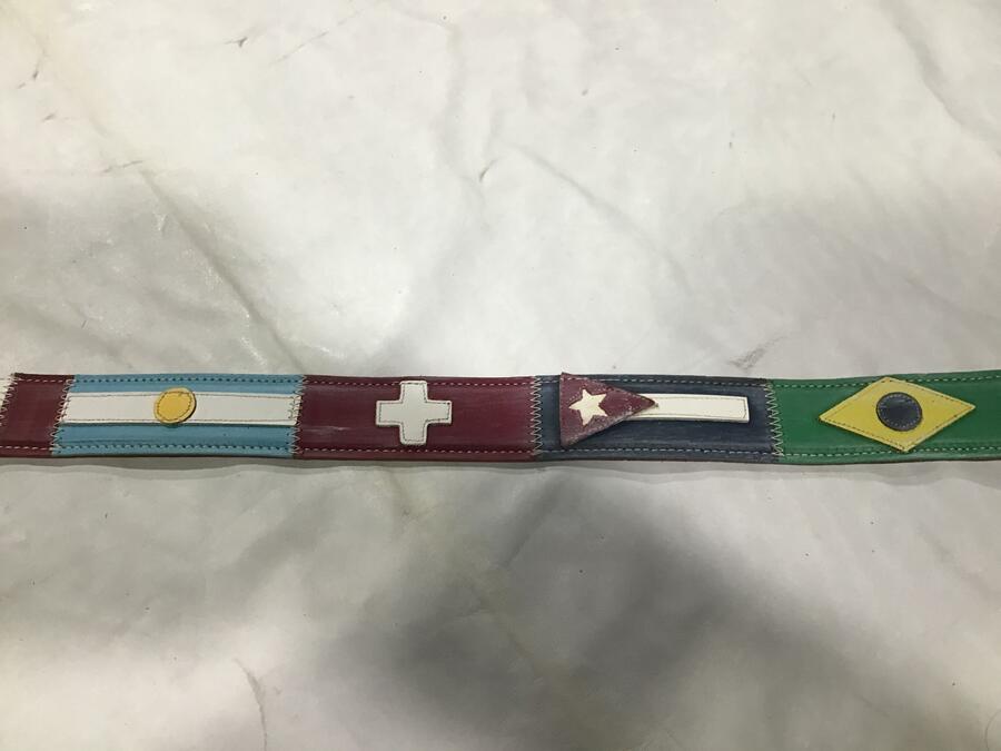 Cintura pelle Bandiera 2