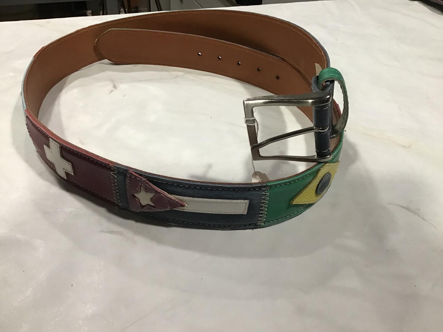 Cintura pelle Bandiera 2