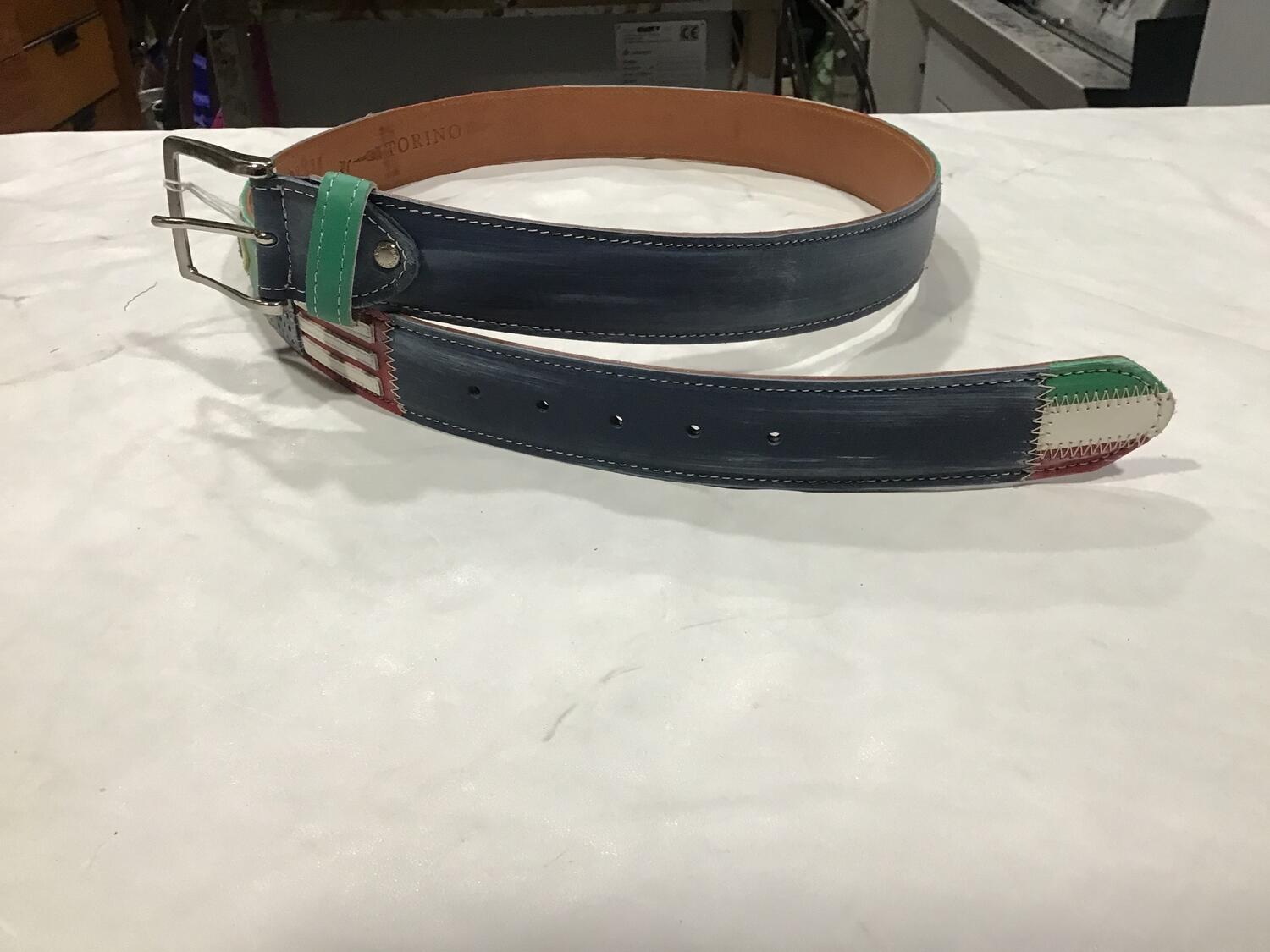 Cintura pelle Bandiera 2