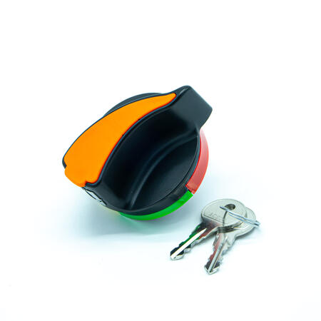 ROTELLA CON SERRATURA E CHIAVI PER TERMINALE TIPO SV (ARANCIONE) ARAGON