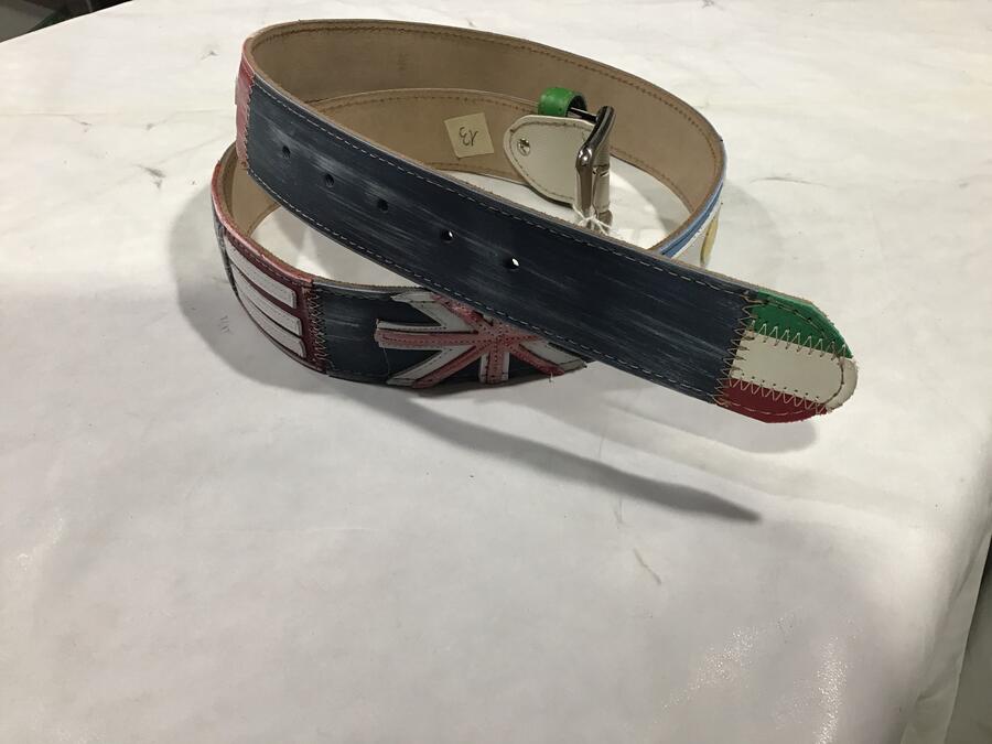 Cintura pelle bandiera 4