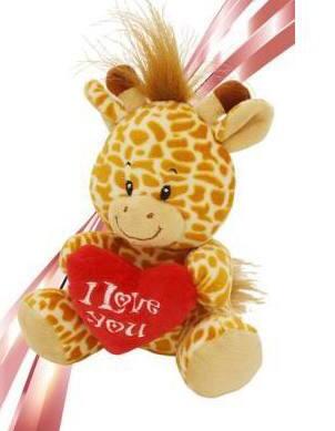 GIRAFFA CON CUORE 15 cm