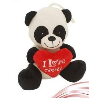 PANDA CON CUORE 15 cm