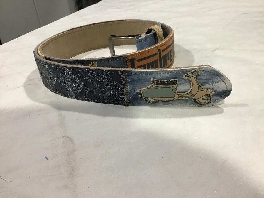 Cintura pelle Lambretta