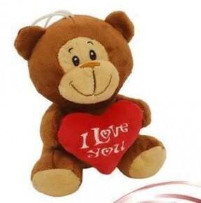 SCIMMIA CON CUORE 15 cm