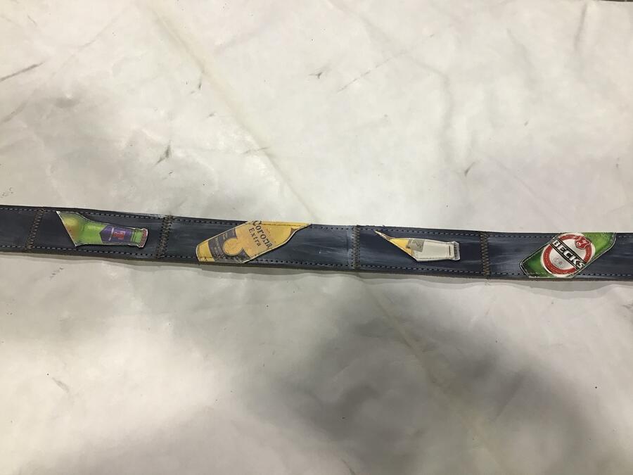 Cintura pelle Tappi Bottiglia Birra