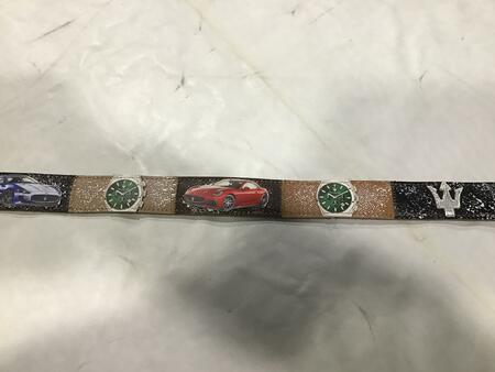 Cintura pelle Maserati 