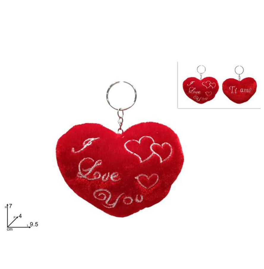 PORTACHIAVI CUORE  mis.7x4x9,5 cm