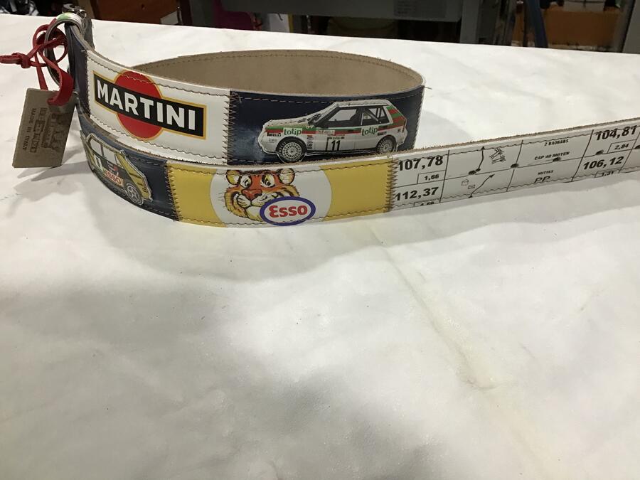 Cintura pelle Rally Totip-Martini-Repsol-Esso