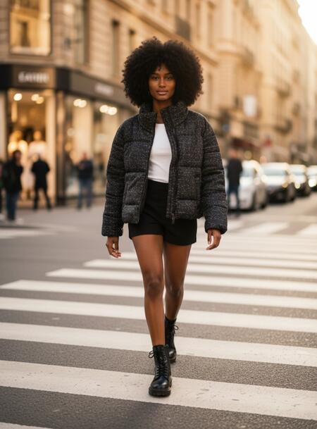 Giubbino imbottito in bouclè vari colori taglia S-M-L