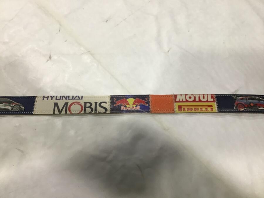 Cintura pelle Rally Red Bull-Toyota-Hyundai-Motul Pirelli 