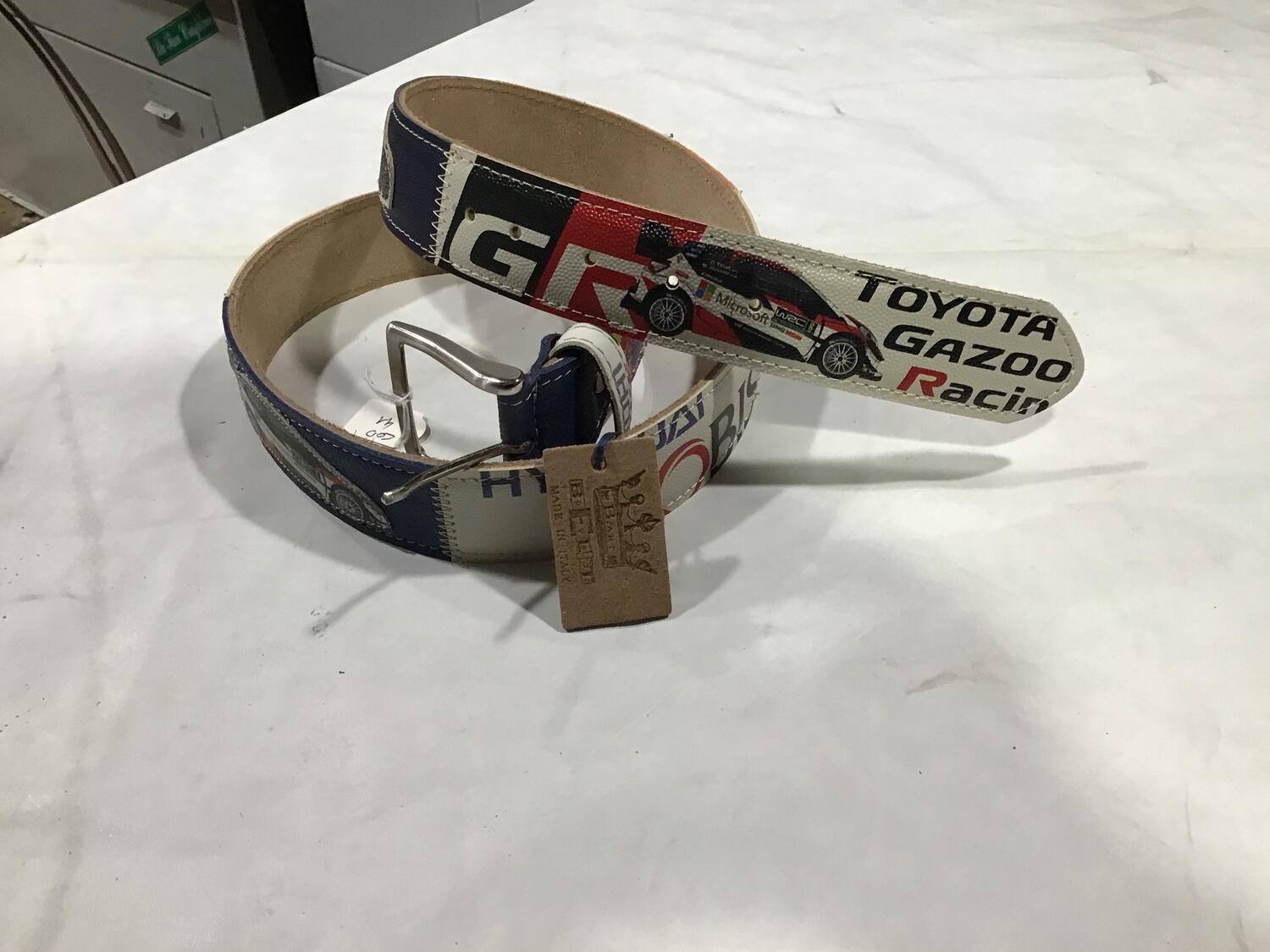 Cintura pelle Rally Red Bull-Toyota-Hyundai-Motul Pirelli 