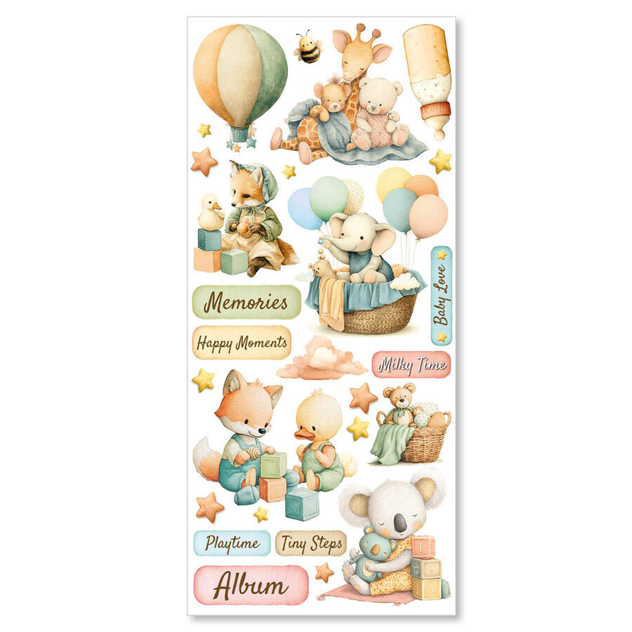Art stickers Lunibloom transparent adhesive sheets 