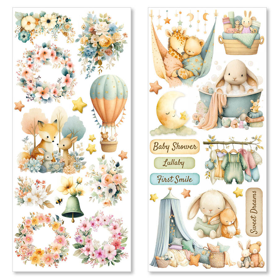 Art stickers Lunibloom transparent adhesive sheets 