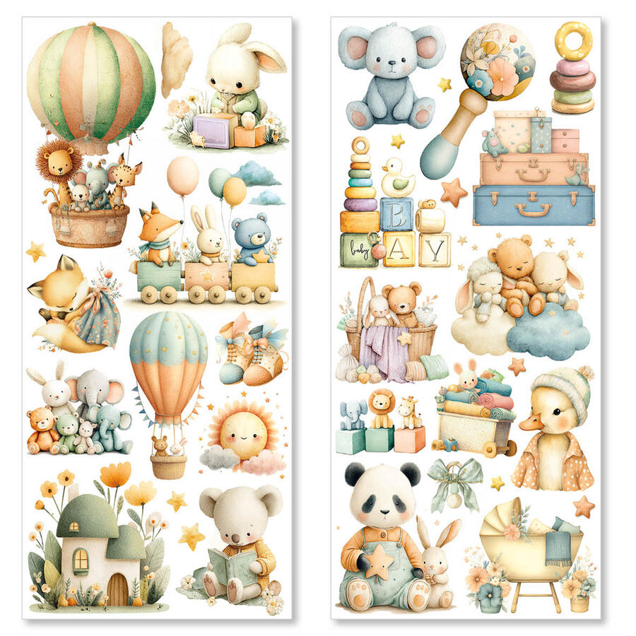 Art stickers Lunibloom transparent adhesive sheets 