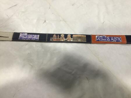 Cintura pelle Piazza Castello e Castello del Valentino 