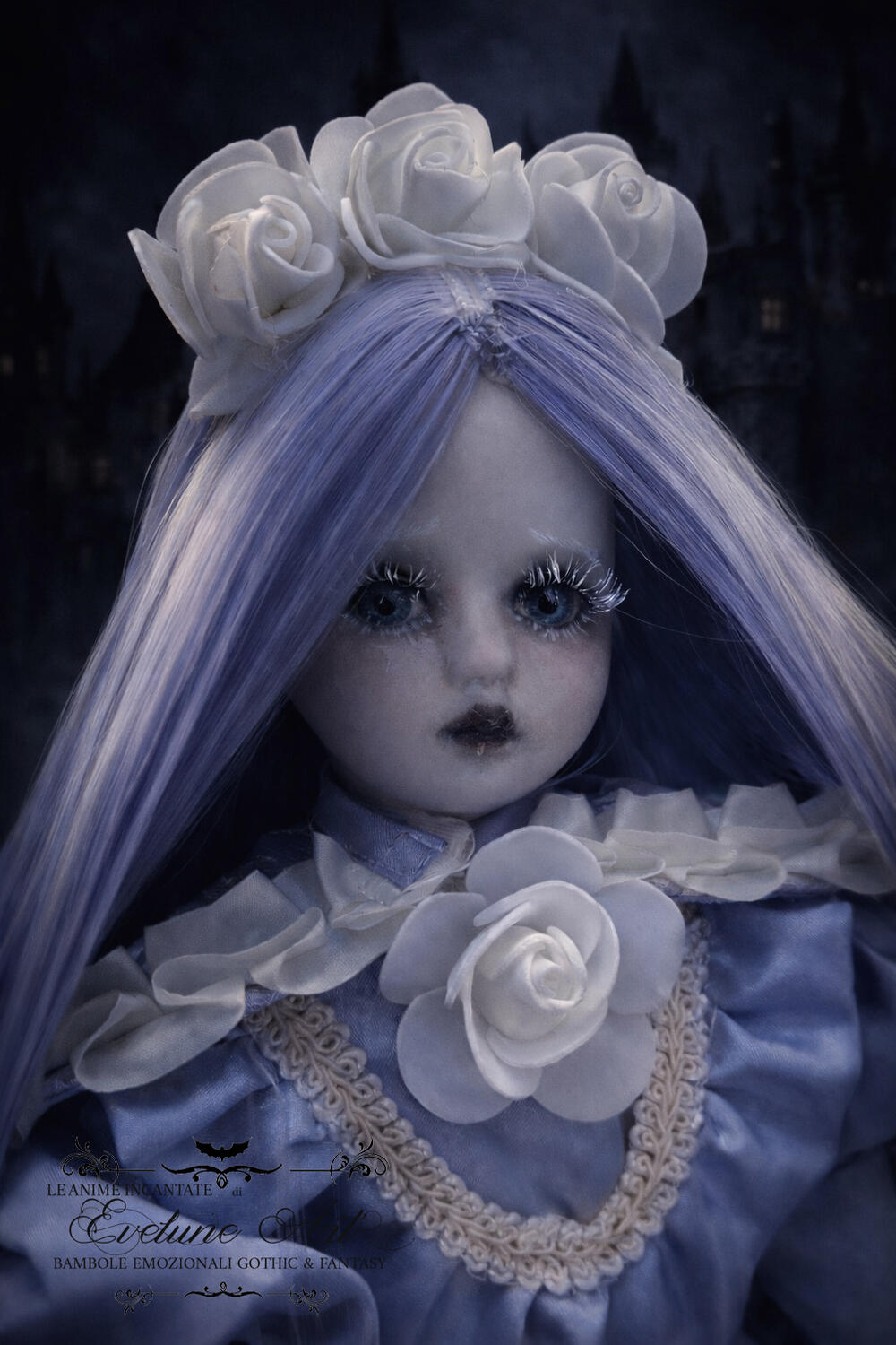 la Leggenda di Azzurrina Bambola Artistica Emozionale