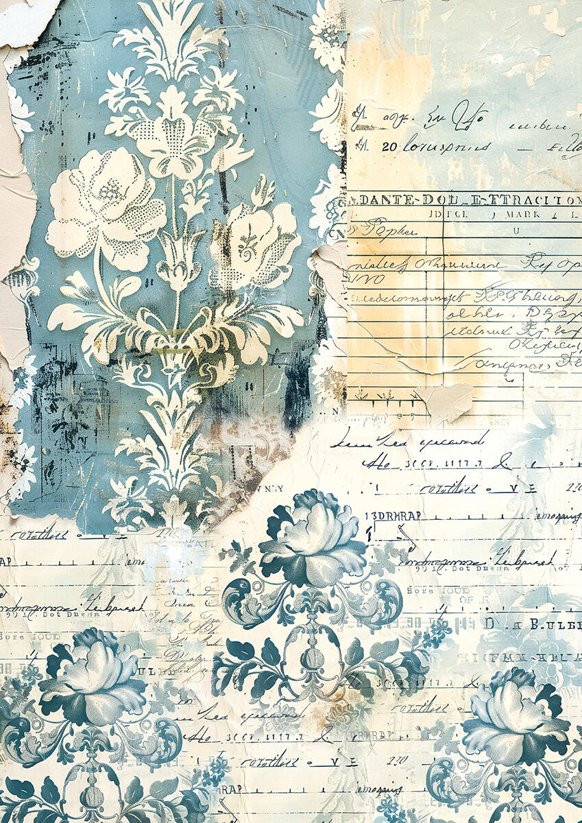 Tissue Paper A4 Mix 6 pz French Blue