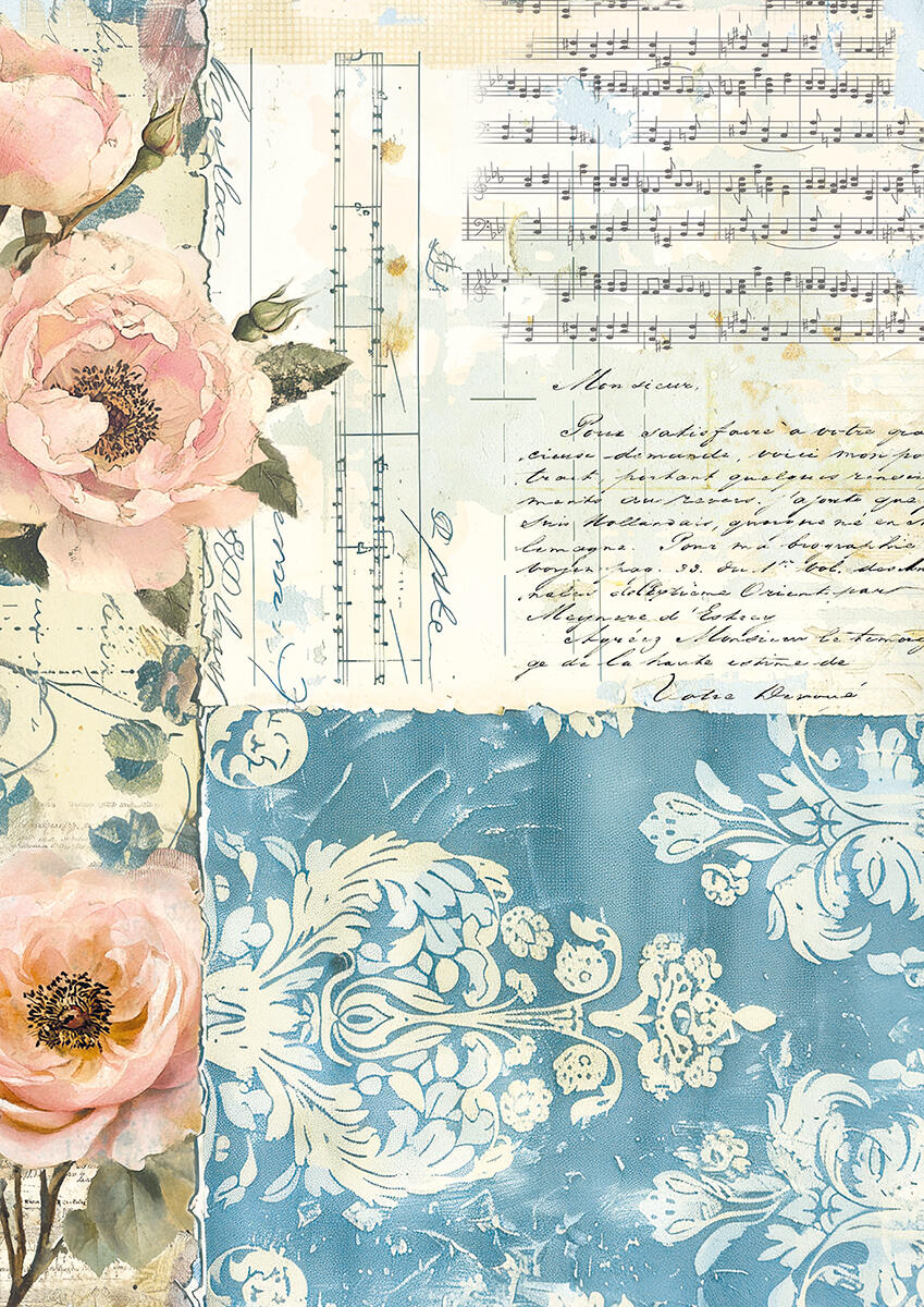 Tissue Paper A4 Mix 6 pz French Blue