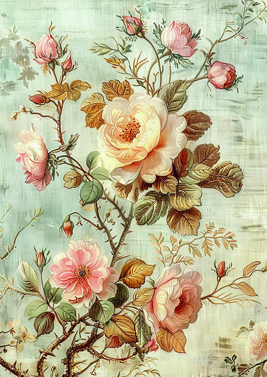 Tissue Paper A4 Mix 6 pz 18th Century