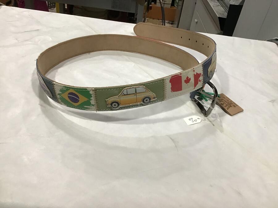 Cintura pelle 500 Bandiere