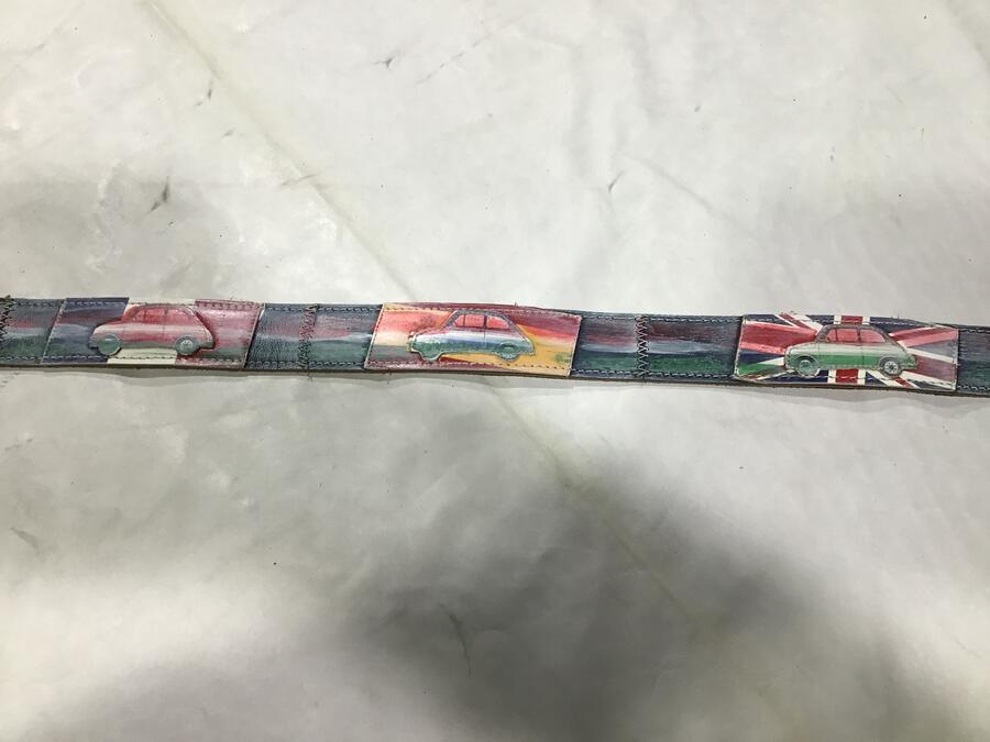 Cintura pelle 500 Bandiera 2